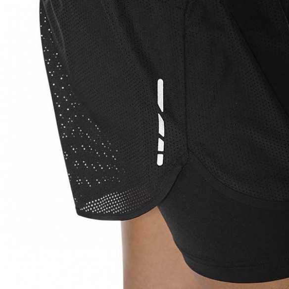 SHORTS DONA ASICS 2-N-1 3.5IN