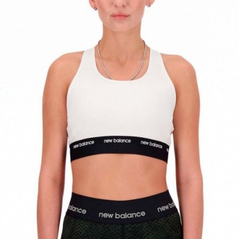 TOP NEW BALANCE SLEEK MEDIUM SUPPORT SPORTS BRA