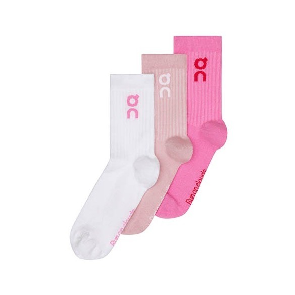 Chaussettes Femme On-Running Logo Sock High 3-Paires